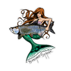 Boneyard Fly Gear 5" x 6" Mermaid Tarpon Decal | Musky Town