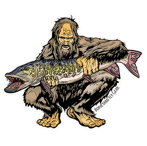 BFG 5" x 6" Sasquatch Musky Decal | Musky Town