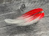 Big Belly Baitfish Predator Fly, White/Red | Musky Town