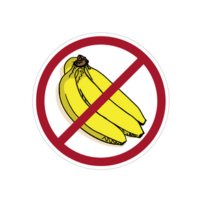 BFG 4.5" x 4.5" No Bananas Toon Decal | Musky Town